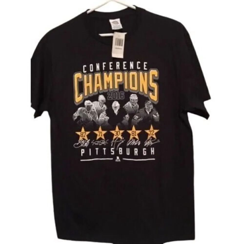 PITTSBURGH PENGUINS 2016 CONFERENCE CHAMPIONS SIZE MEDIUM T-SHIRT **NEW**